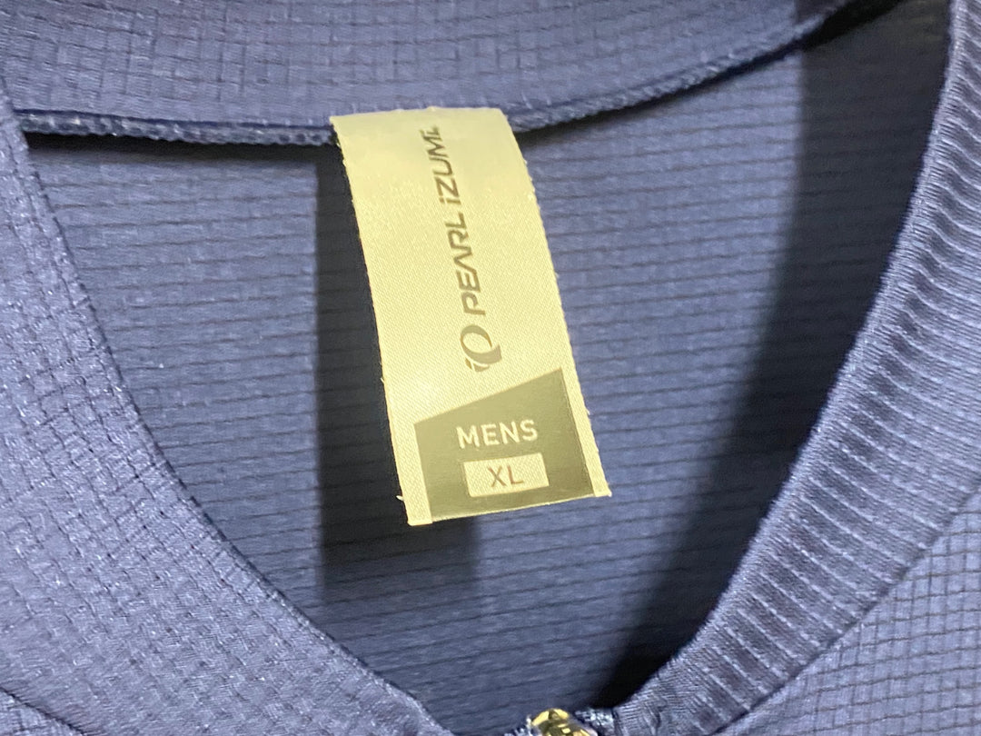 KA704 パールイズミ PEARL iZUMi 長袖 サイクルジャージ 薄手 紺 XLサイズ