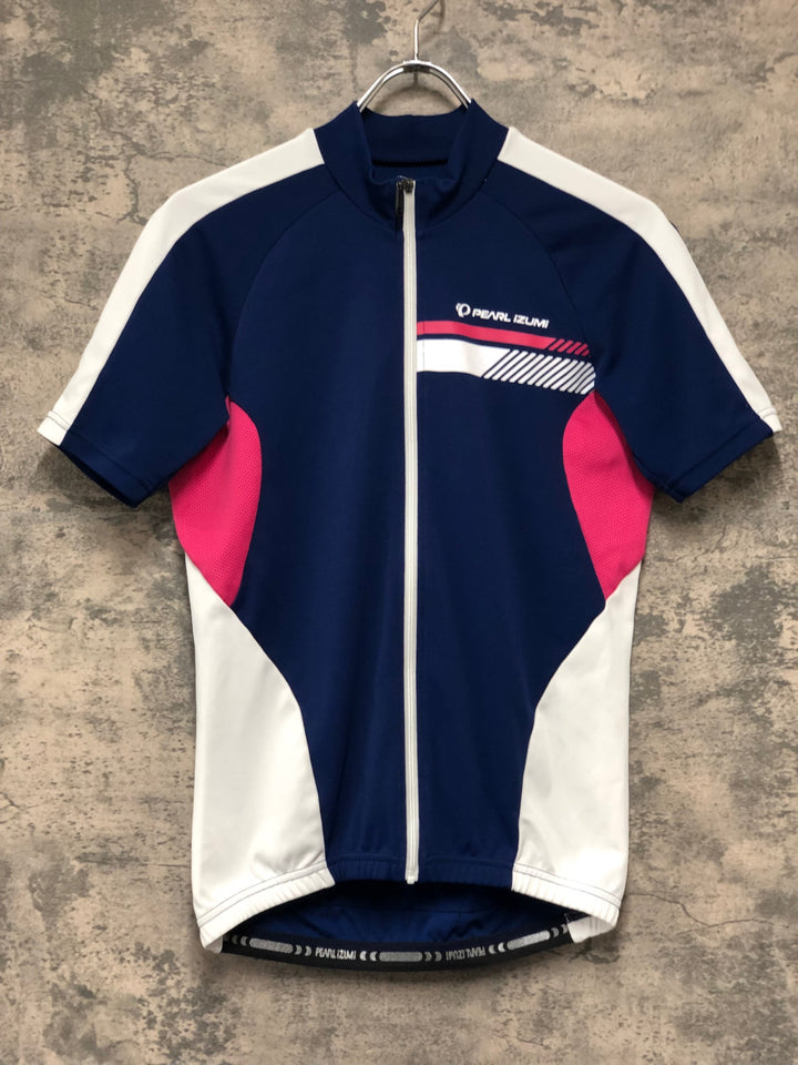 JJ881 パールイズミ PEARL iZUMi 半袖 サイクルジャージ 紺 M