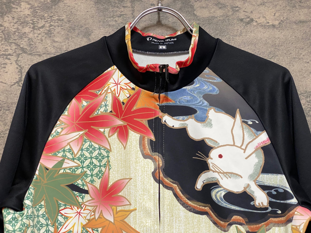 KD339 パールイズミ PEARL iZUMi 長袖 サイクルジャージ 総柄 L 裏起毛