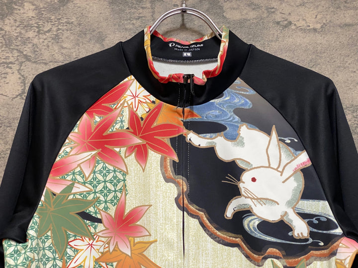 KD339 パールイズミ PEARL iZUMi 長袖 サイクルジャージ 総柄 L 裏起毛