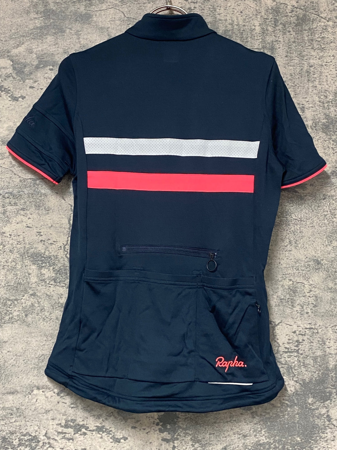 JY104 ラファ Rapha WOMEN'S BREVET JERSEY 半袖 サイクルジャージ レディース 紺 M