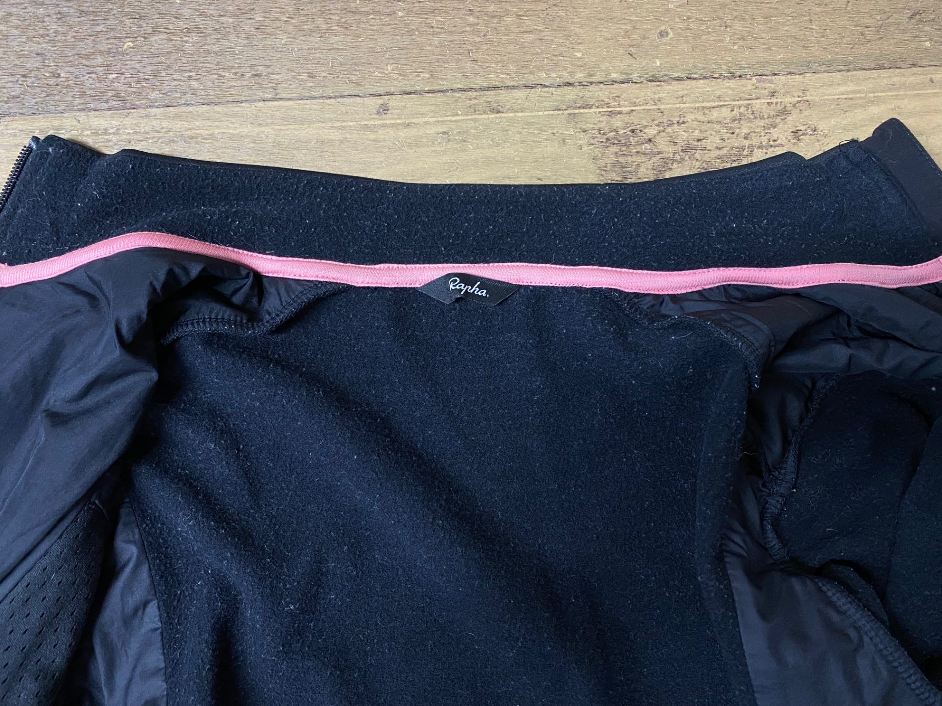 KF615 ラファ Rapha WINTER JERSEY 長袖 サイクルジャージ 黒 S ※毛玉
