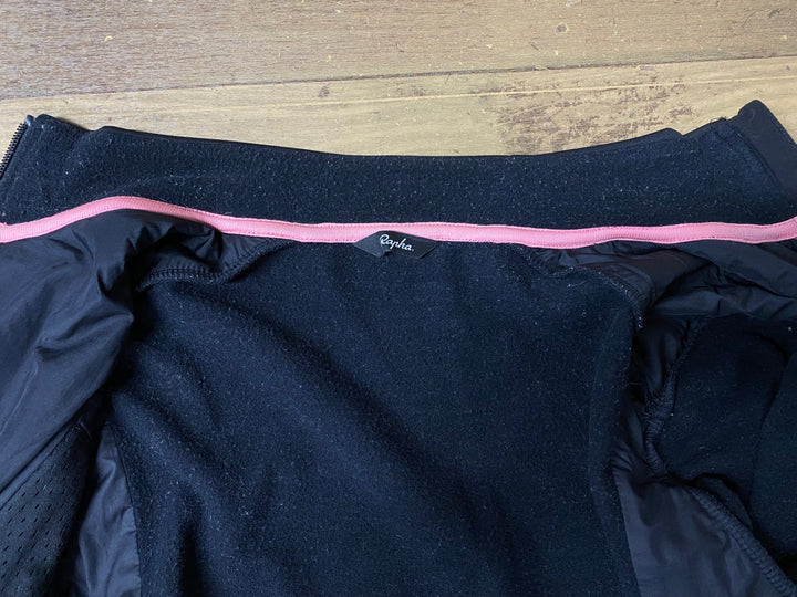 KF615 ラファ Rapha WINTER JERSEY 長袖 サイクルジャージ 黒 S ※毛玉、ほつれあり