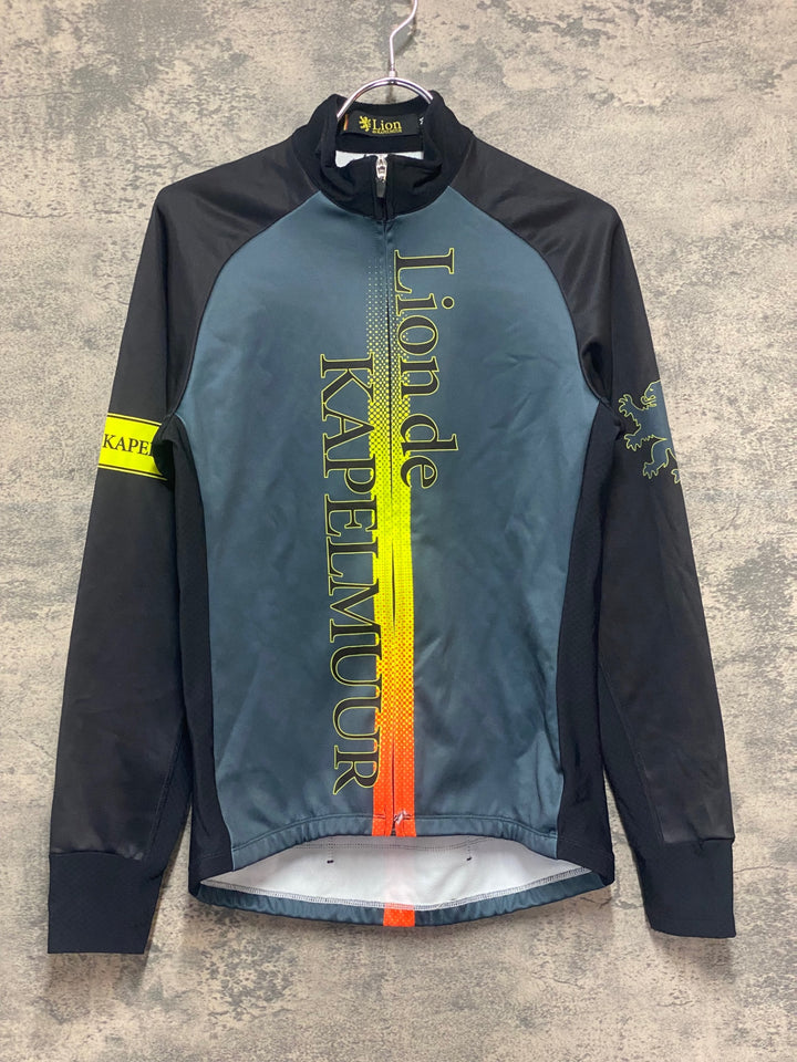 KL808 カペルミュール KAPELMUUR 長袖 サイクルジャージ 黒 緑 M 裏起毛