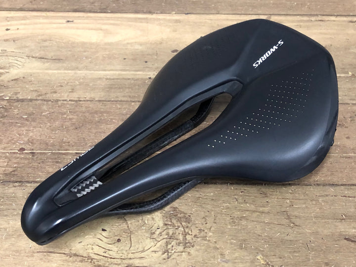 JO189 スペシャライズド SPECIALIZED S-WORKS POWER 143mm 7x9mm カーボンレール サドル ※補修痕ありのためジャンク