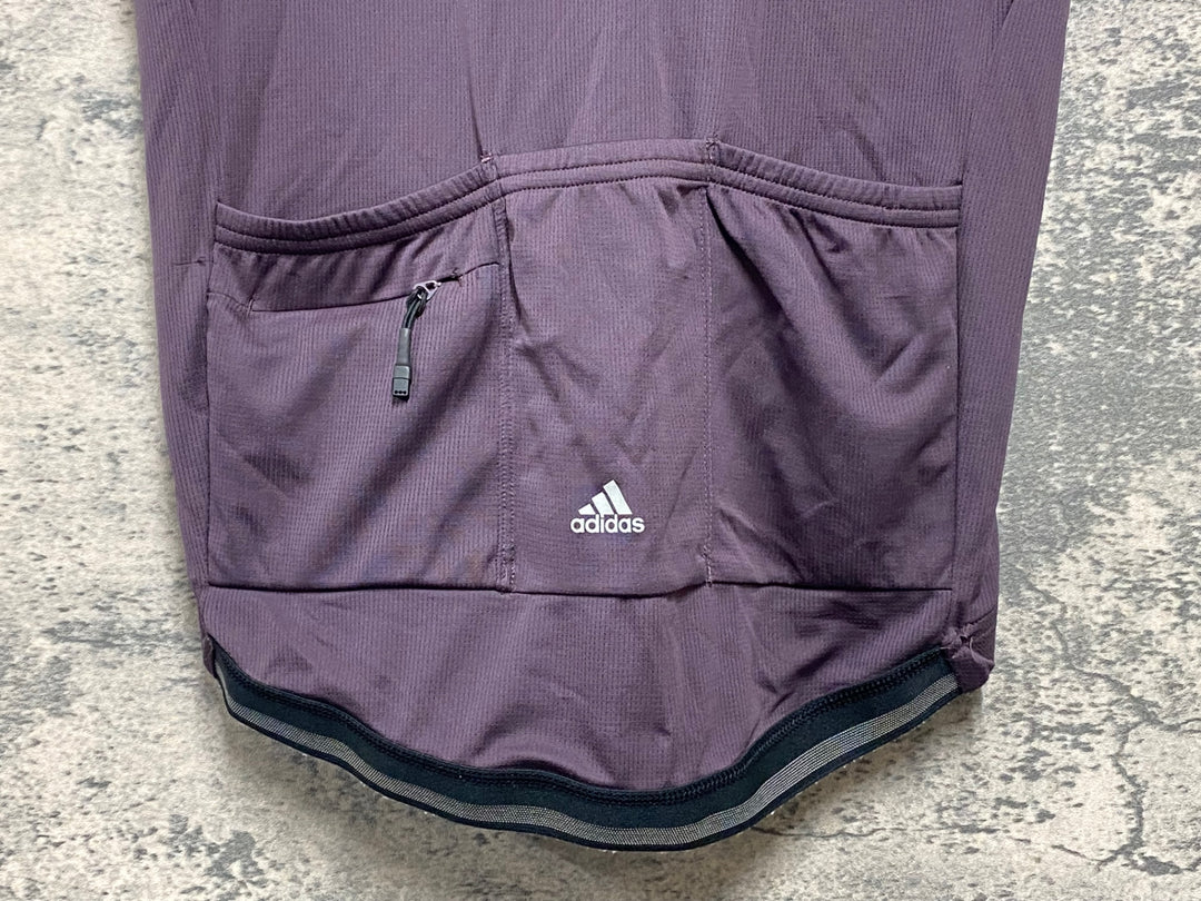KC170 アディダス adidas 半袖 サイクルジャージ 茶 M climachill