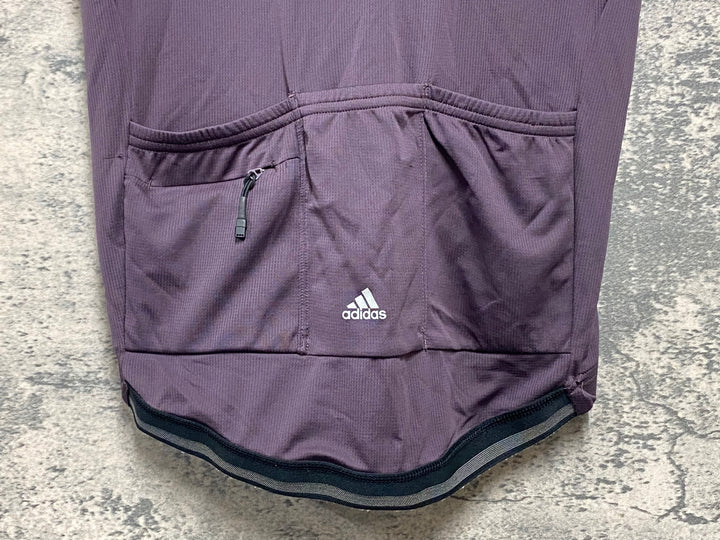 KC170 アディダス adidas 半袖 サイクルジャージ 茶 M climachill