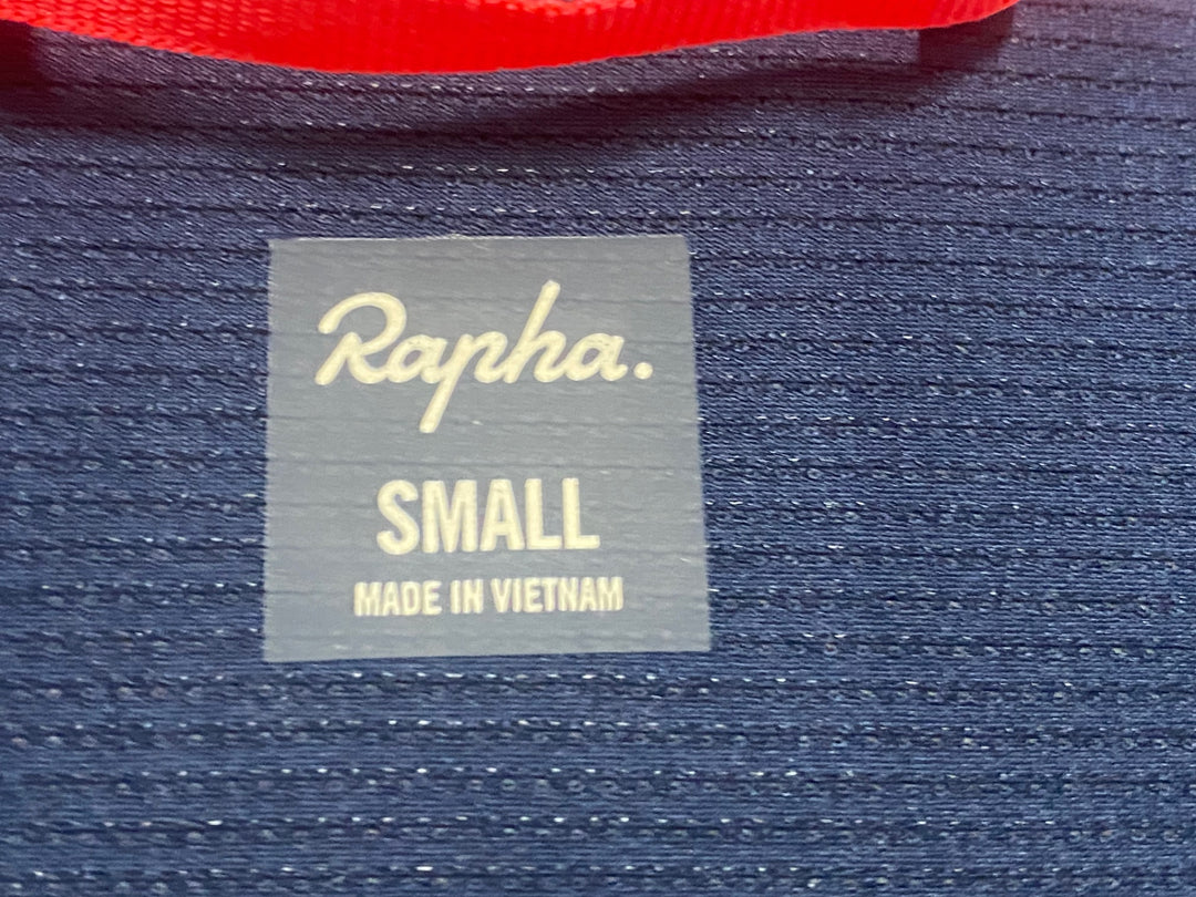 JN422 ラファ Rapha WOMEN'S CLASSIC FLYWEIGHT JERSEY 半袖 サイクルジャージ 紺 S