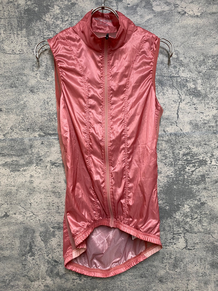 JN420 カフェドシクリステ Cafe du Cycliste Petra Gilet Women サイクルベスト ジレ オレンジ M