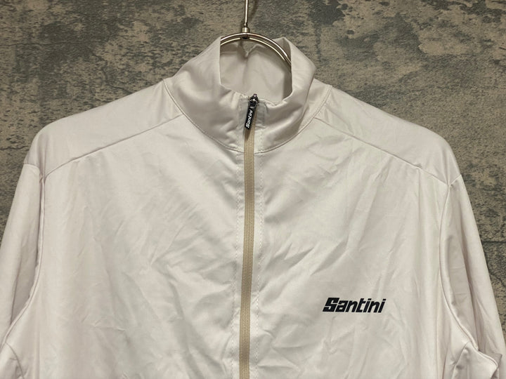 JX882 サンティーニ santini 長袖 サイクルジャージ ターコイズ S 裏起毛
