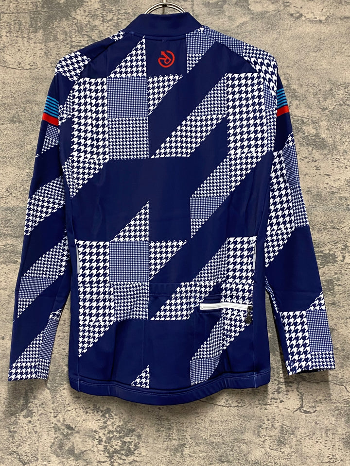 JV976 レリック reric Women's Sugar Long Sleeve Jersey 長袖サイクルジャージ 紺 M 裏起毛 レディース