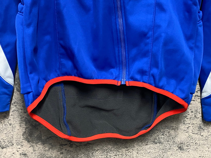 KA119 ルコックスポルティフ le coq sportif 長袖 サイクルジャケット 青 L 裏起毛
