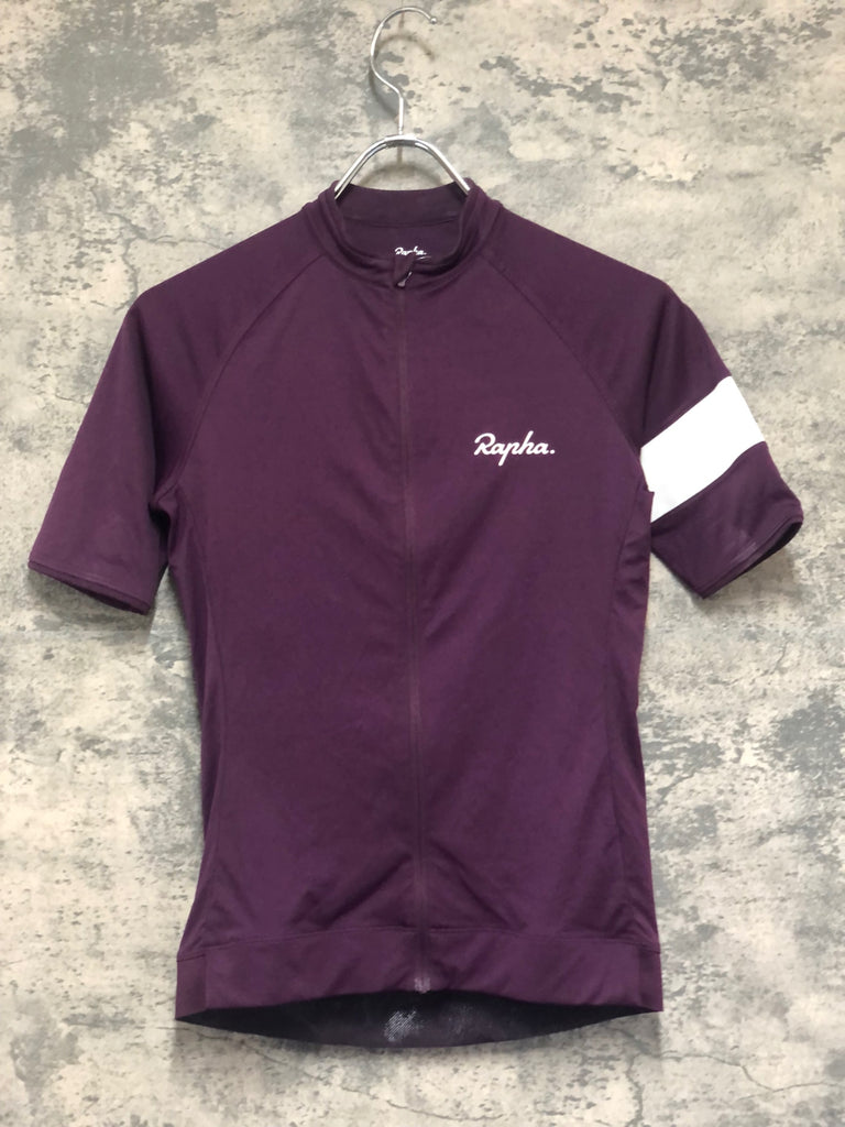 KM991 ラファ Rapha WOMEN'S CORE JERSEY 半袖 サイクルジャージ 紫 XS