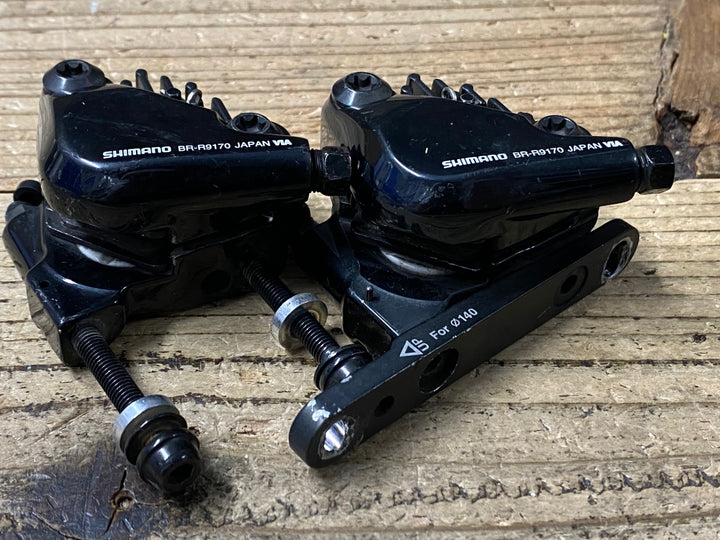 JN448 シマノ SHIMANO デュラエース DURA-ACE BR-R9170 ディスクブレーキキャリパー 前後セット