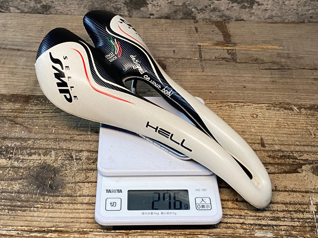 JG159 SELLE SMP HELL サドル 143mm 白 inox tube