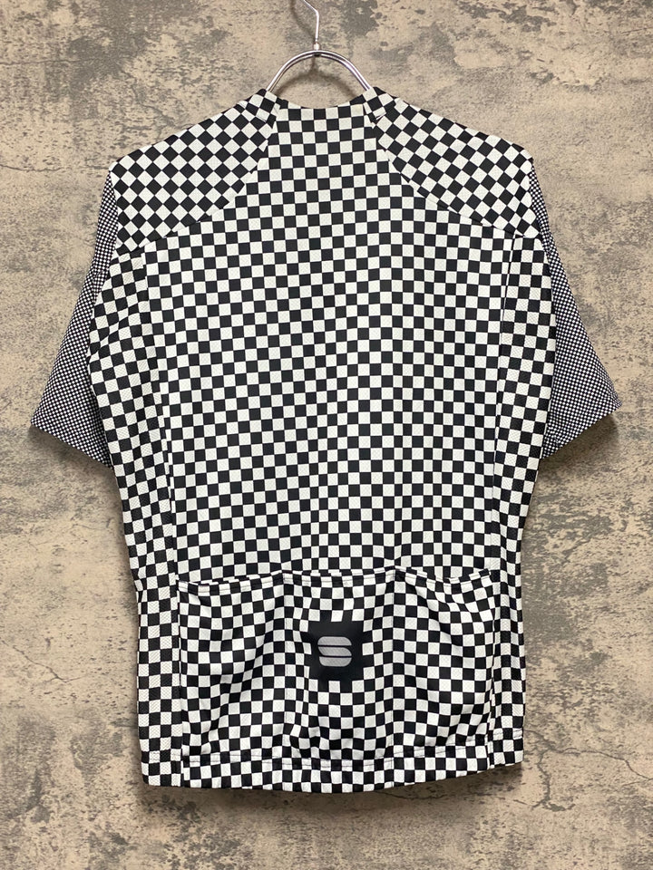 KH315 スポーツフル sportful 半袖 サイクルジャージ 白黒 M