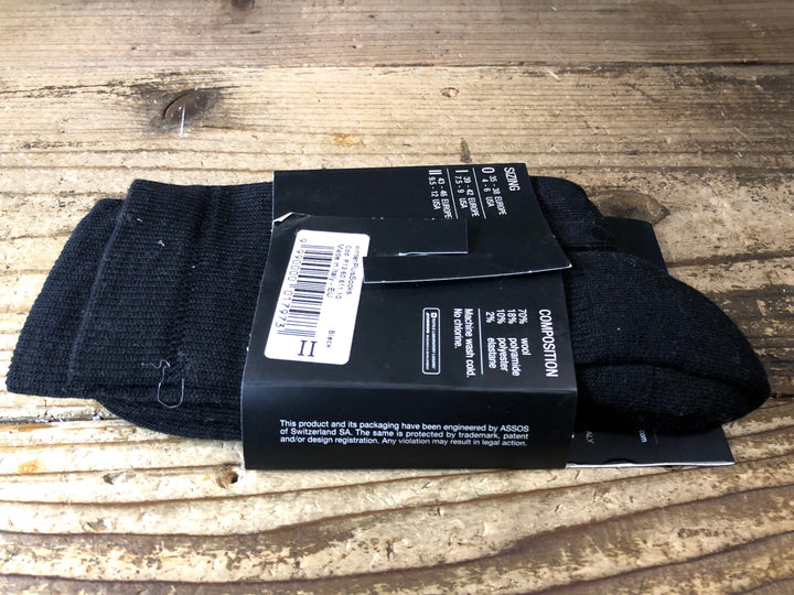 JQ190 アソス assos winterPlusSocks サイクルソックス 黒 2