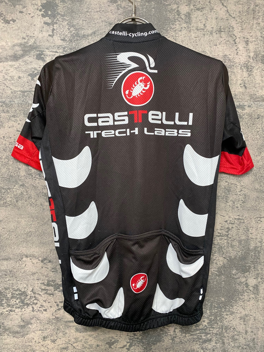 JV190 カステリ CASTELLI 半袖 サイクルジャージ 黒 S