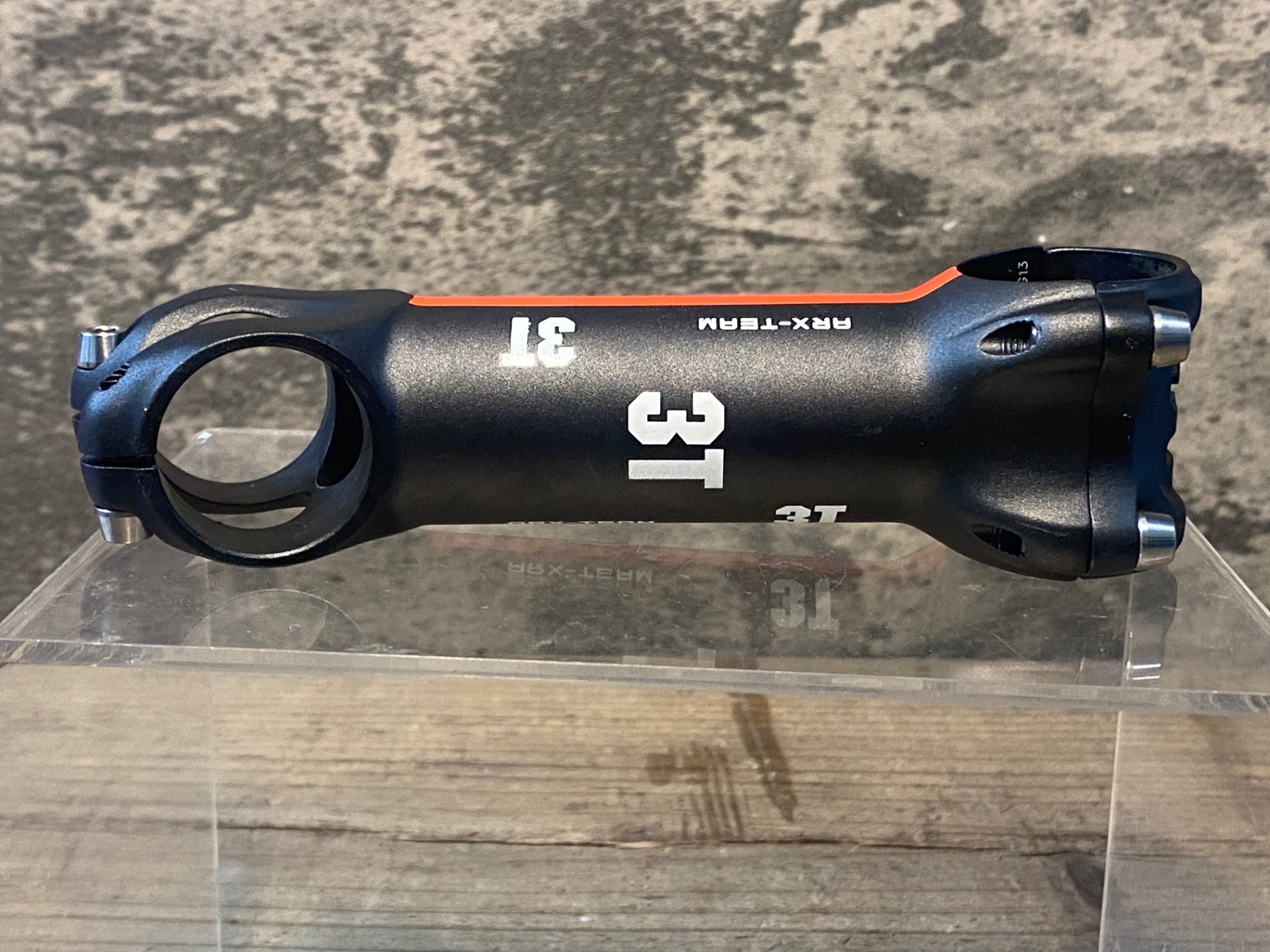 JL017 3T ARX-TEAM アルミ ステム 黒 赤 110mm Φ31.8 OS -17° – BICI
