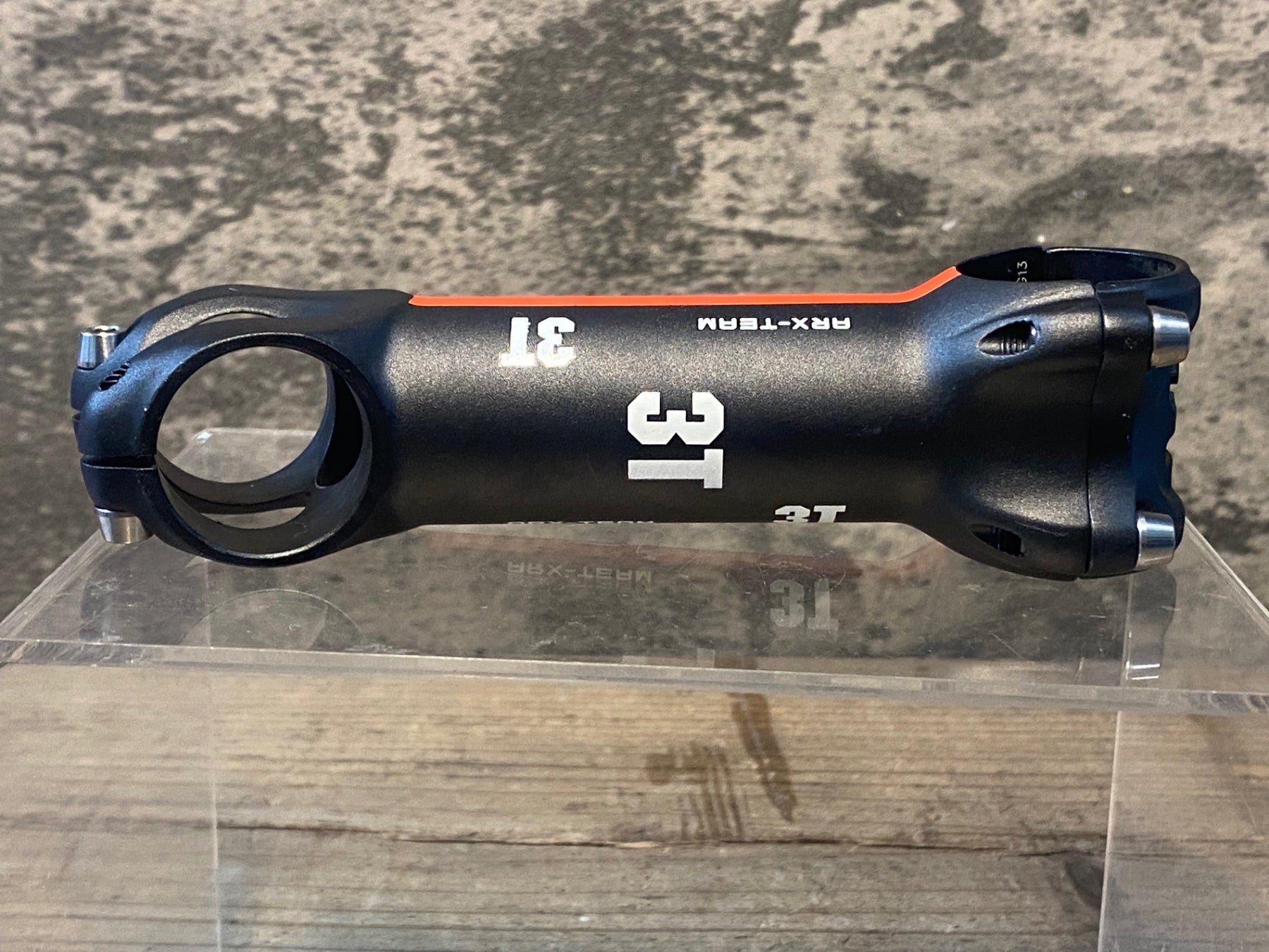 JL017 3T ARX-TEAM アルミ ステム 黒 赤 110mm Φ31.8 OS -17° – BICI