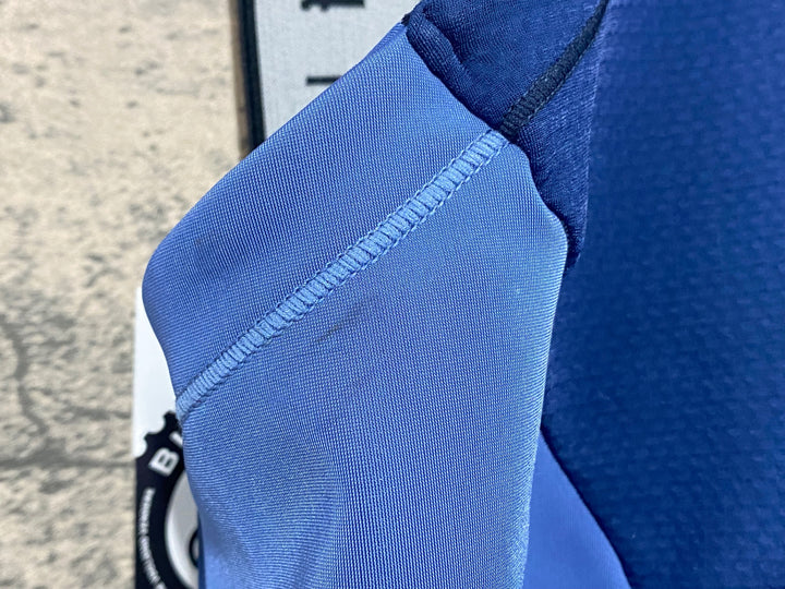 KH065 ルコックスポルティフ le coq sportif ビブタイツ 青 L 裏起毛
