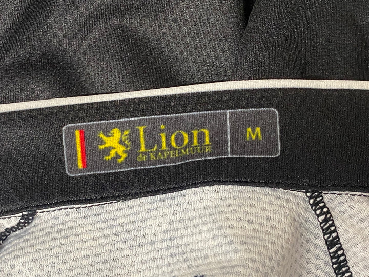 KJ466 リオンドカペルミュール Lion de KAPELMUUR 半袖 サイクルジャージ 黒白 M