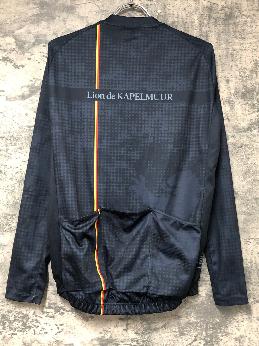 KD293 リオンドカペルミュール Lion de KAPELMUUR 長袖 サイクルジャージ 黒 M