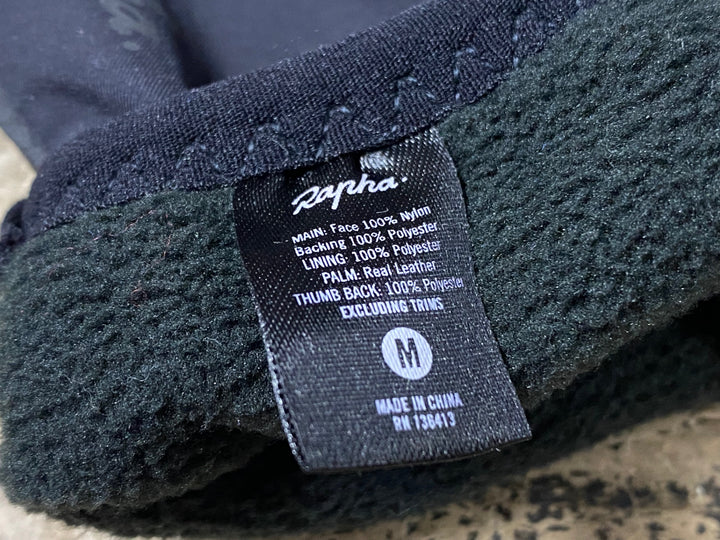 JS851 ラファ Rapha ウインターグローブ 黒 Ｍ 裏起毛