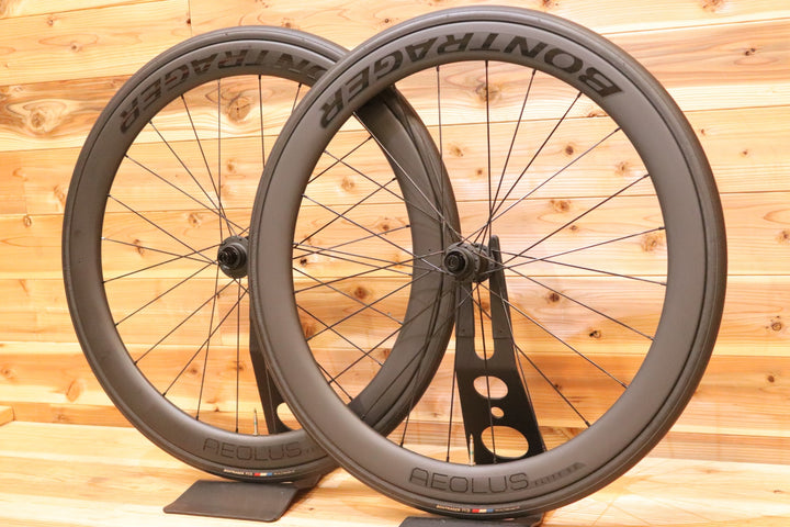 ボントレガー BONTRAGER アイオロス エリート AEOLUS ELITE 50 DISC シマノ 11S/12S 21C カーボン チューブレスレディ ホイールセット 【広島店】