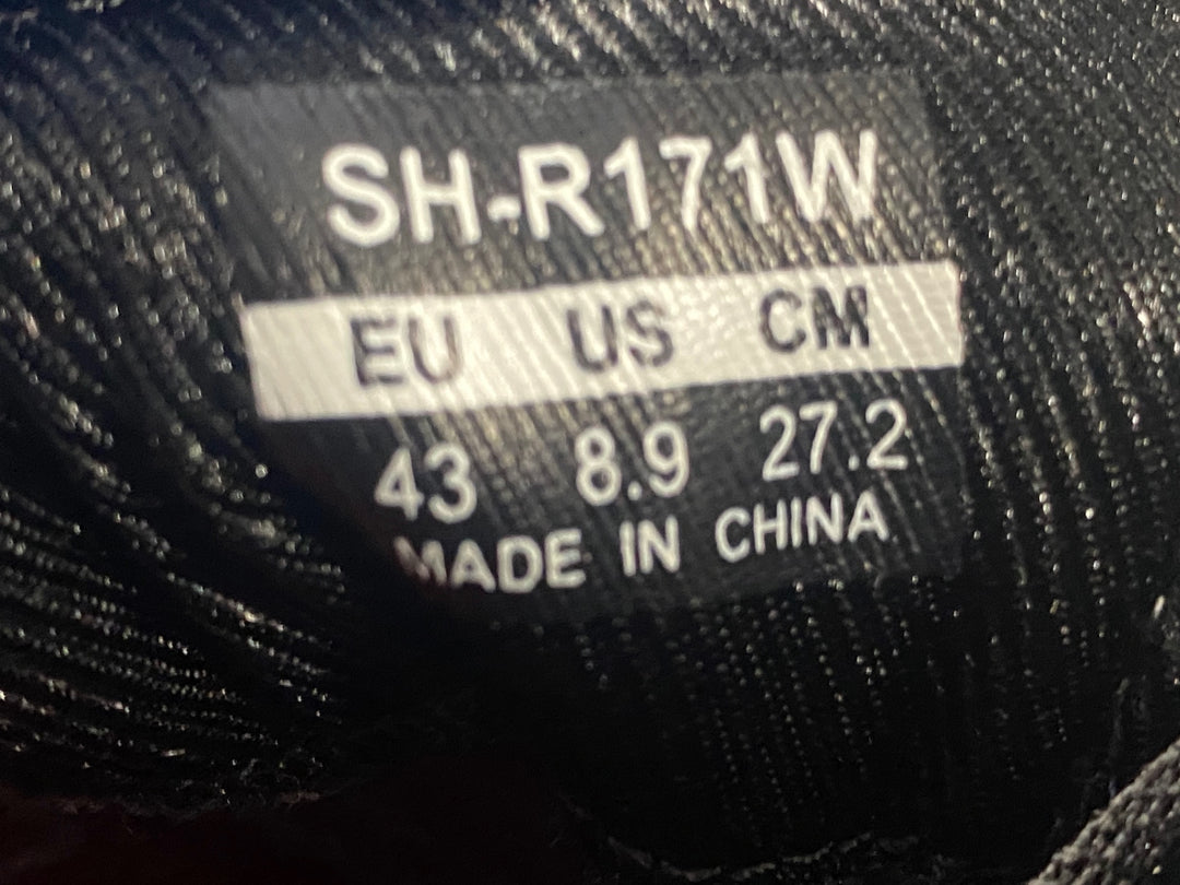 KE260 シマノ SHIMANO SH-R171W ビンディングシューズ SPD-SL 白黒 EU43