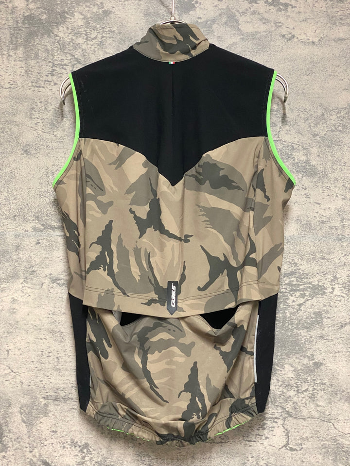 KO081 Q36.5 L1 Essential Winter Vest サイクルベスト ジレ 黒カモ S