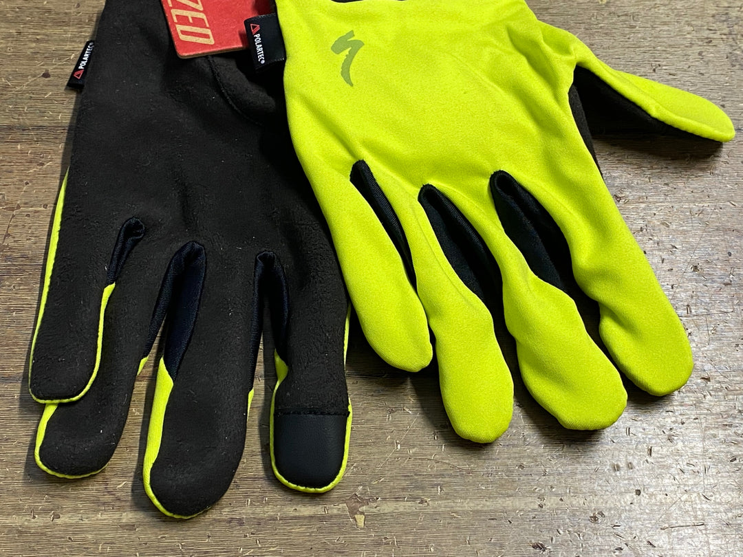 JV584 スペシャライズド SPECIALIZED PRIME SERIES THERMAL 長指 グローブ 黄 S POLARTEC