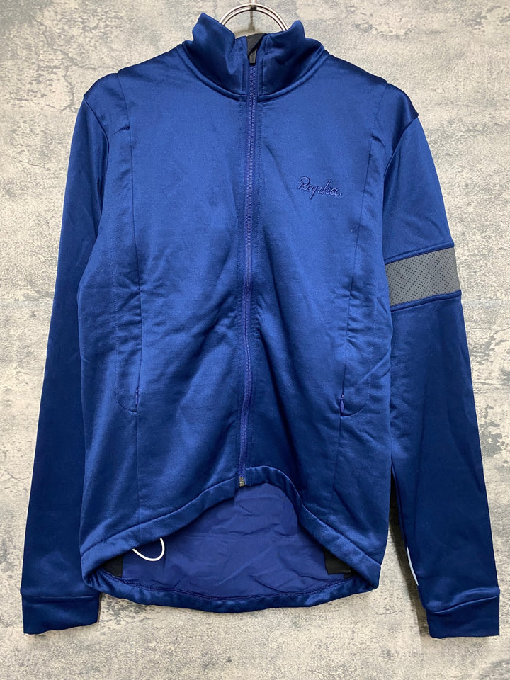 JS011 ラファ Rapha CLASSIC WINTER JACKET 長袖 サイクルジャケット 紺 M 裏起毛
