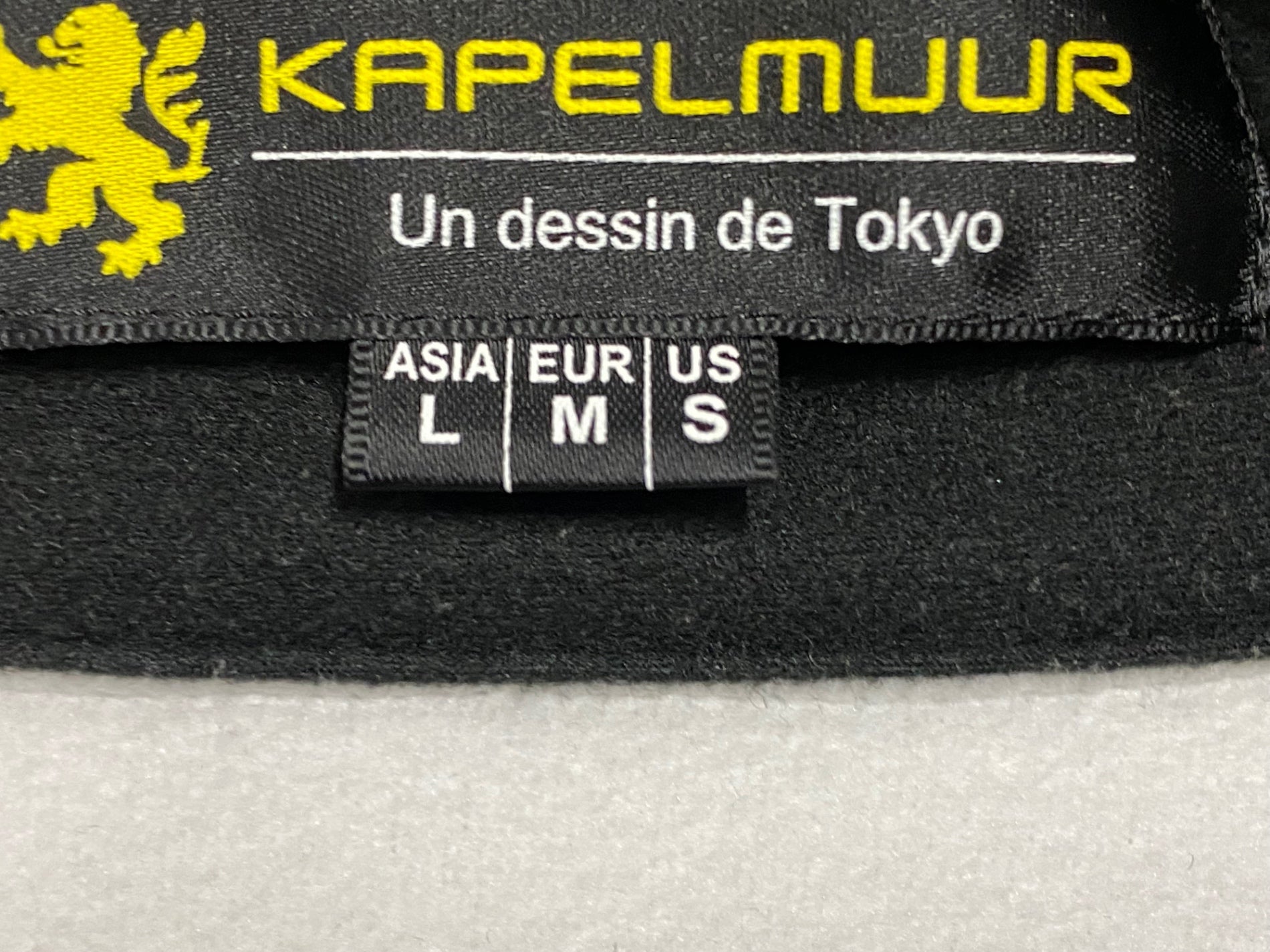 JU175 カペルミュール KAPELMUUR 長袖 サイクルジャージ 黒 L 裏起毛