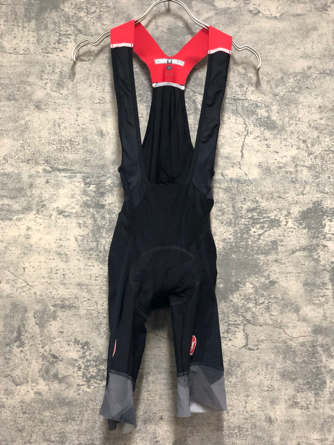 KL806 カステリ CASTELLI ロッソコルサ ROSSO CORSA ビブショーツ 黒 M