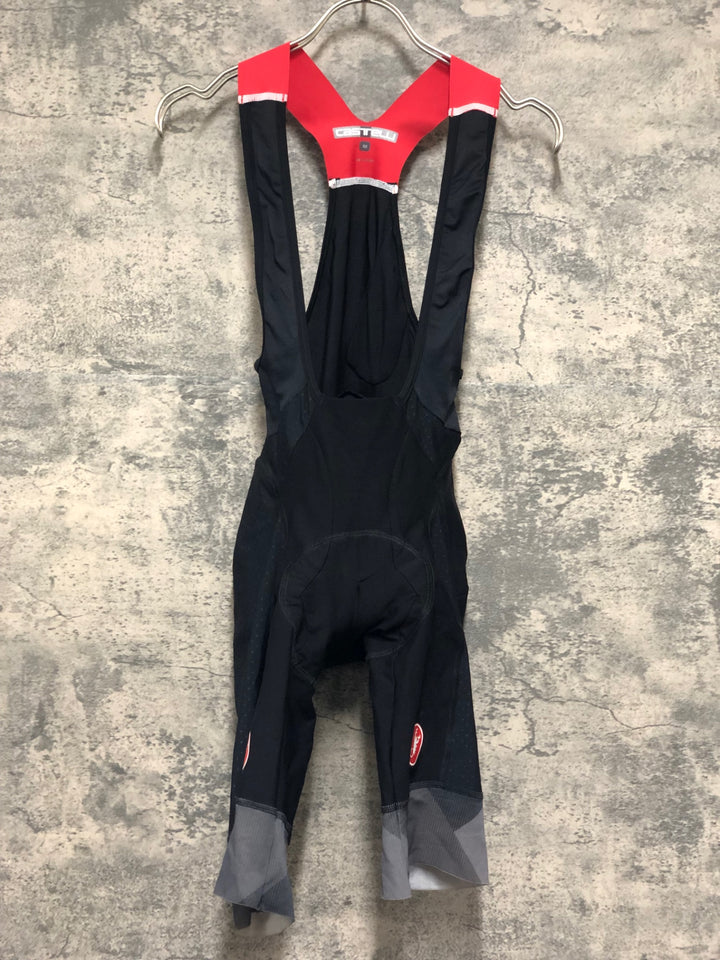 KL806 カステリ CASTELLI ロッソコルサ ROSSO CORSA ビブショーツ 黒 M