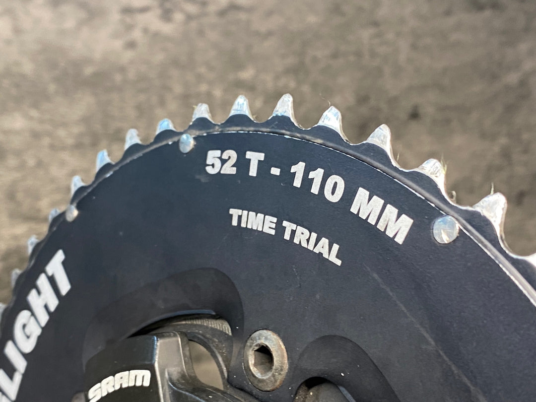JG552 スラム SRAM RED 22 クランクセット QUARQ パワーメーター付き 170mm 52/36T 11S GXP STRONGLIGHTチェーンリング ※接続未確認のためジャンク