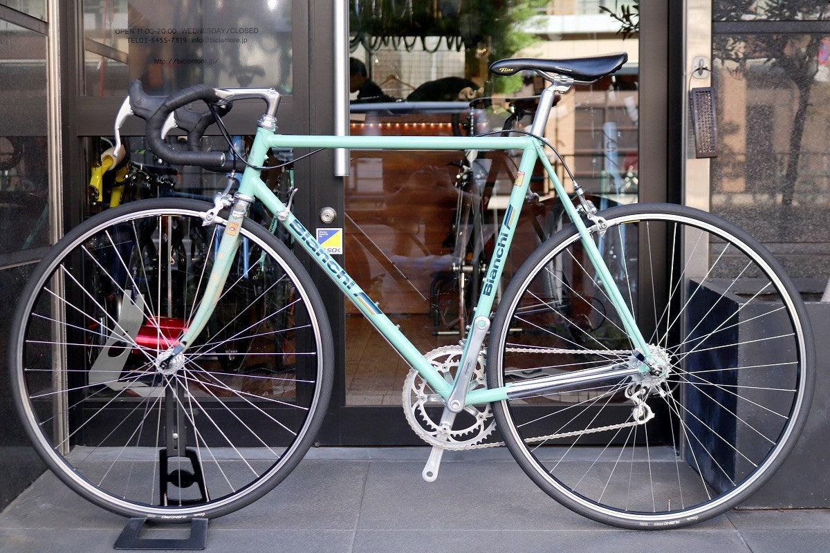 ビアンキ Bianchi レパルトコルセ X4 TSX Reparto Corse 1990頃 カンパニョーロ レコード 8S ヴィンテージ スチール  ロードバイク 【南麻布店】