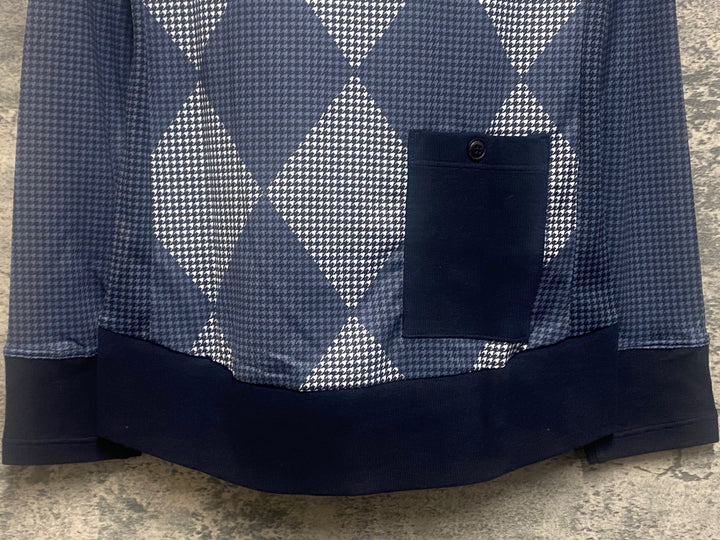 JO542 カペルミュール KAPELMUUR 長袖 サイクルジャージ 紺 白 千鳥 S 未使用