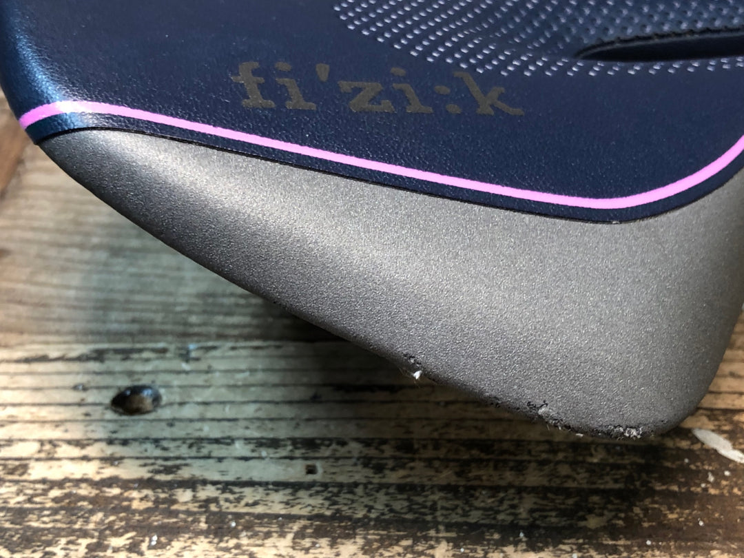 JD525 フィジーク fizik ルーチェ LUCE サドル ブラック ピンク Large 155mm カーボンレール ※リアキャップ欠品