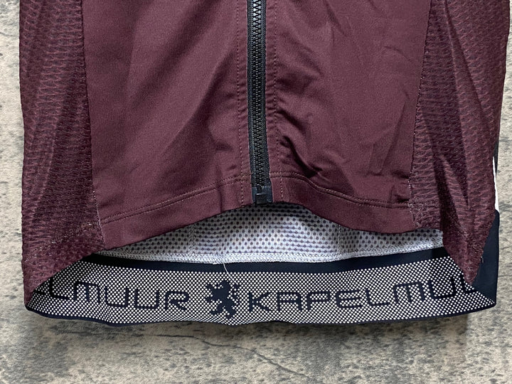JM245 リオンドカペルミュール Lion de KAPELMUUR エアロ 半袖 サイクルジャージ バーガンディ レディース 34