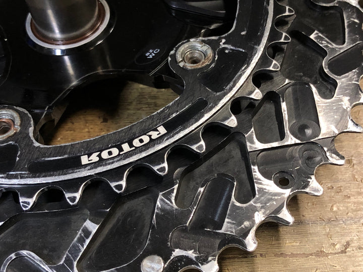KM024 シマノ SHIMANO デュラエース DURA-ACE FC-R9200-P パワーメーター クランクセット ROTOR チェーンリング 12S 54/39T 172.5mm