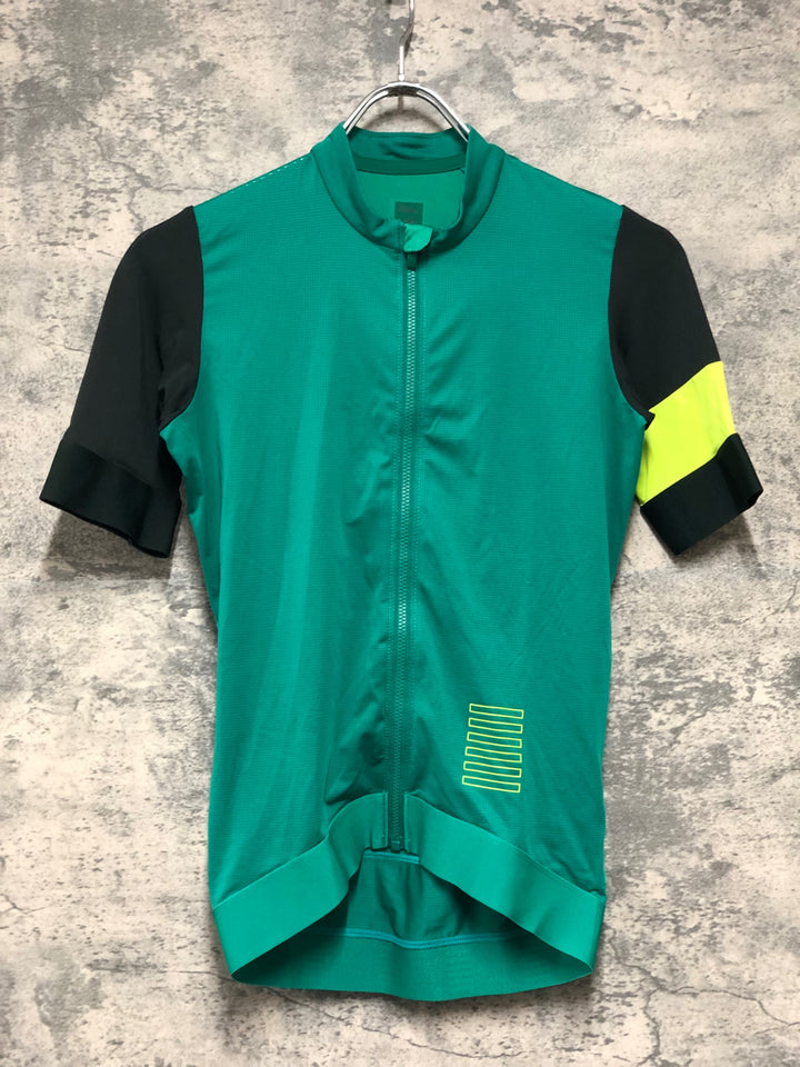 JJ535 ラファ Rapha PRO TEAM TRAINING JERSEY 半袖 サイクルジャージ 緑 XS