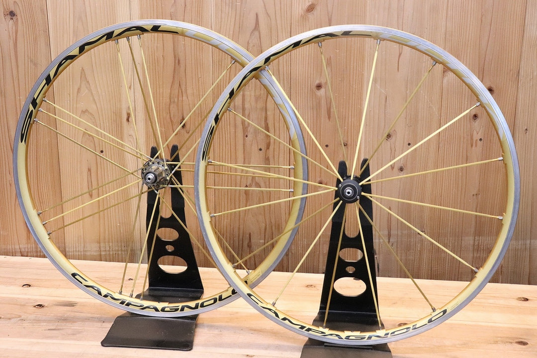 カンパニョーロ CAMPAGNOLO シャマル ウルトラ SHAMAL ULTRA GOLD ホイールセット アルミ クリンチャー カンパ12/11S 15C 【芦屋店】