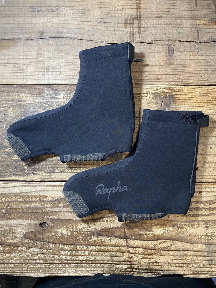 JW059 ラファ Rapha OVERSHOES シューズカバー 黒 M 汚れ