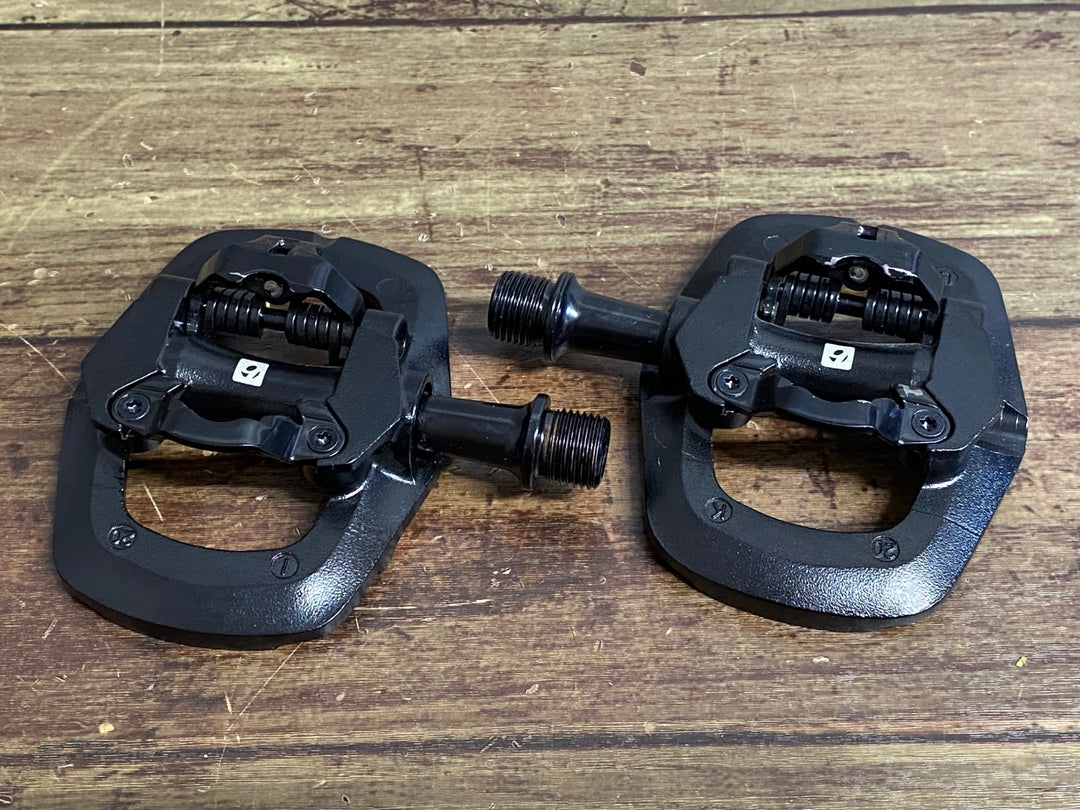 JQ031 ボントレガー BONTRAGER 片面 ビンディングペダル SPD 黒