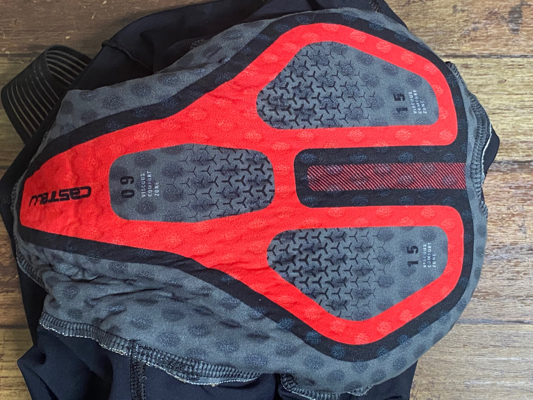 JH099 カステリ CASTELLI ROSSO CORSA Alpha LOS ビブタイツ 黒 XL