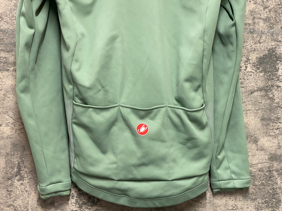 KP313 カステリ CASTELLI POLARTEC AirCore 長袖 サイクルジャケット ライトグリーン L 裏起毛