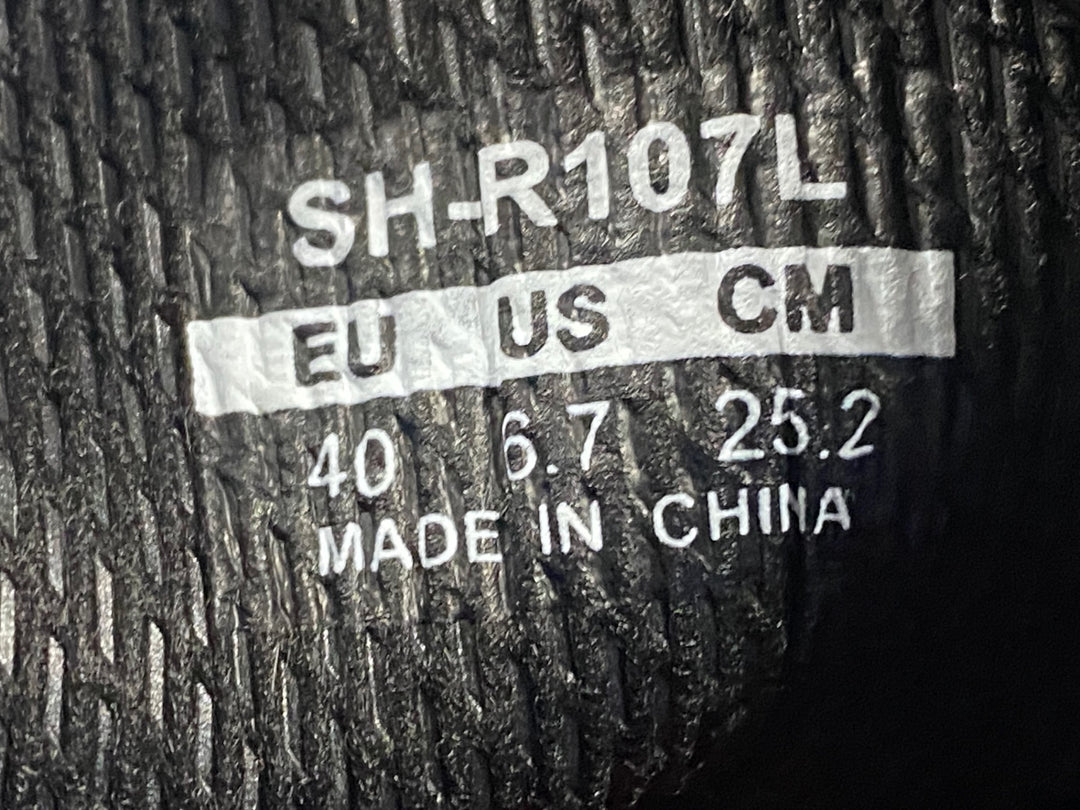 KK242 シマノ SHIMANO RIO7 SH-R107L ビンディングシューズ 黒 EU40 3穴