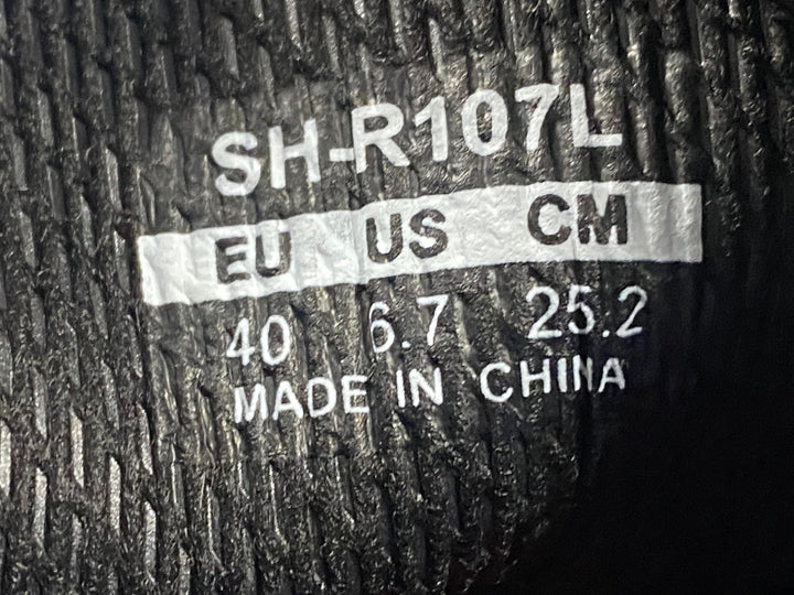 KK242 シマノ SHIMANO RIO7 SH-R107L ビンディングシューズ 黒 EU40 3穴